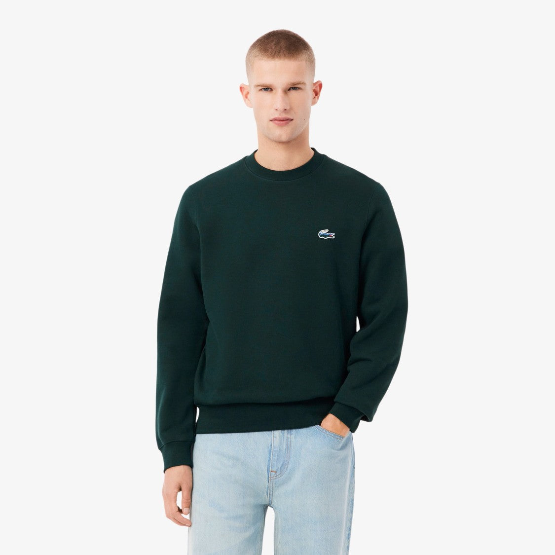 Lacoste Crocodile Landscape Print Sweatshirt