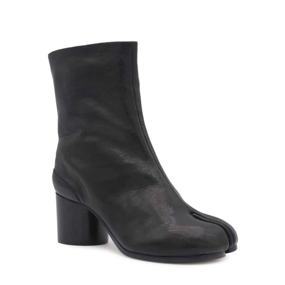 Maison Margiela Mid-Calf Leather Boots With Split-Toe Design