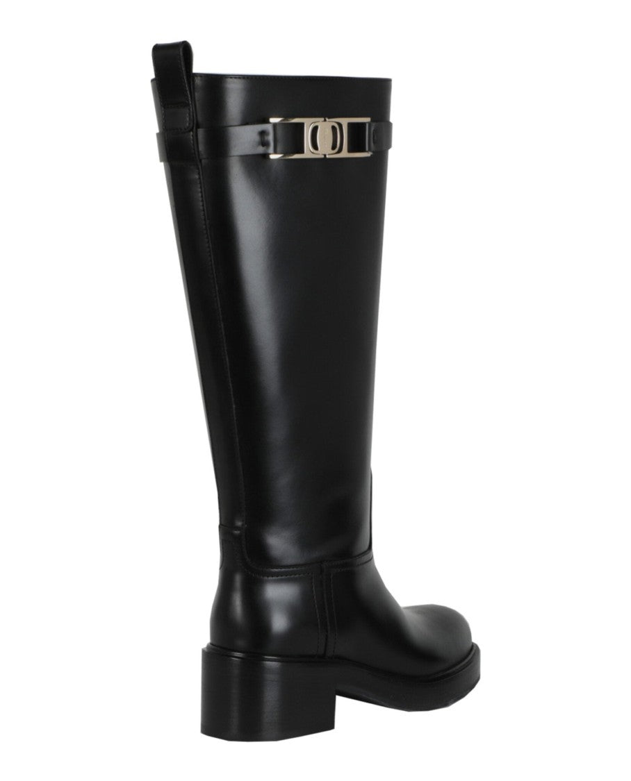 Ferragamo Rosalie Leather Boots