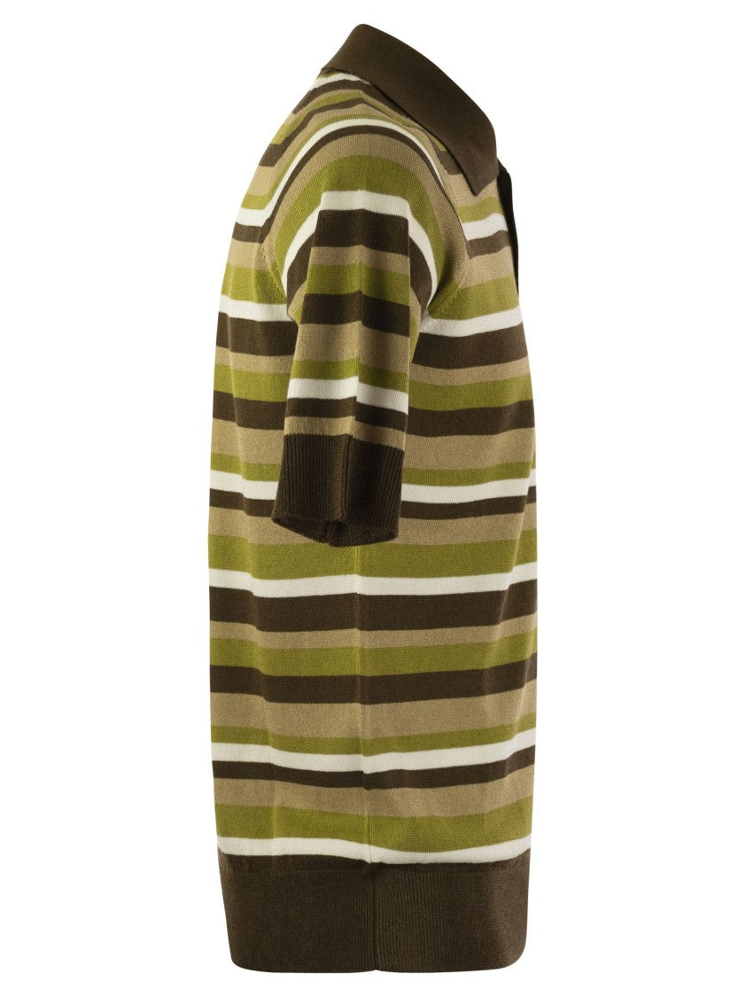 Pt Torino Cotton And Viscose Polo Shirt