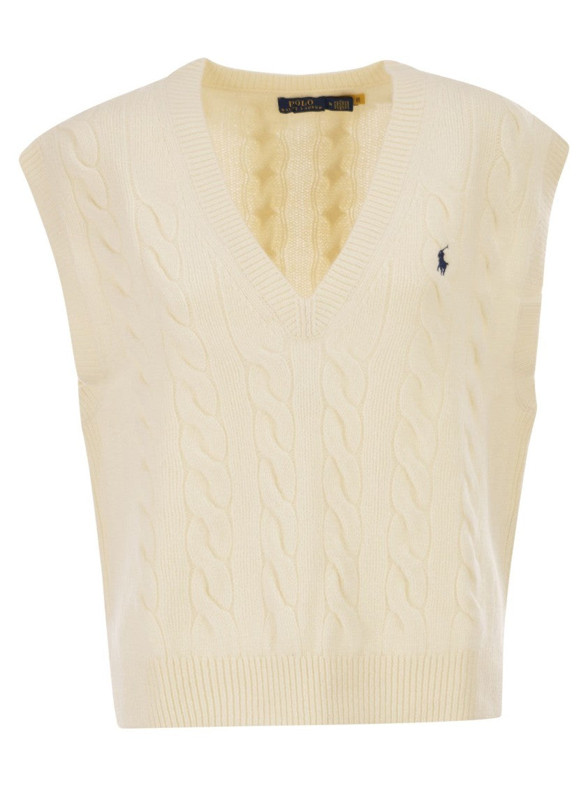 Polo Ralph Lauren Wool And Cashmere Cable-Knit Vest