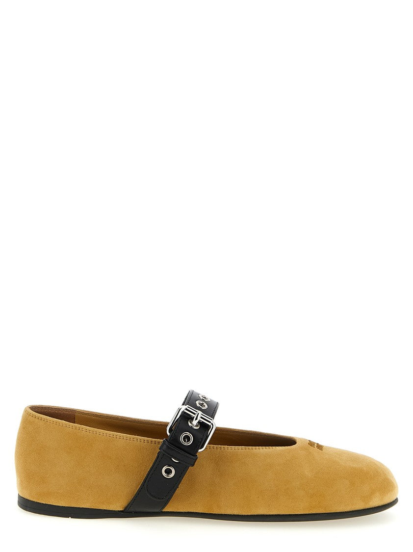 Miu Miu Buckle Ballet Flats