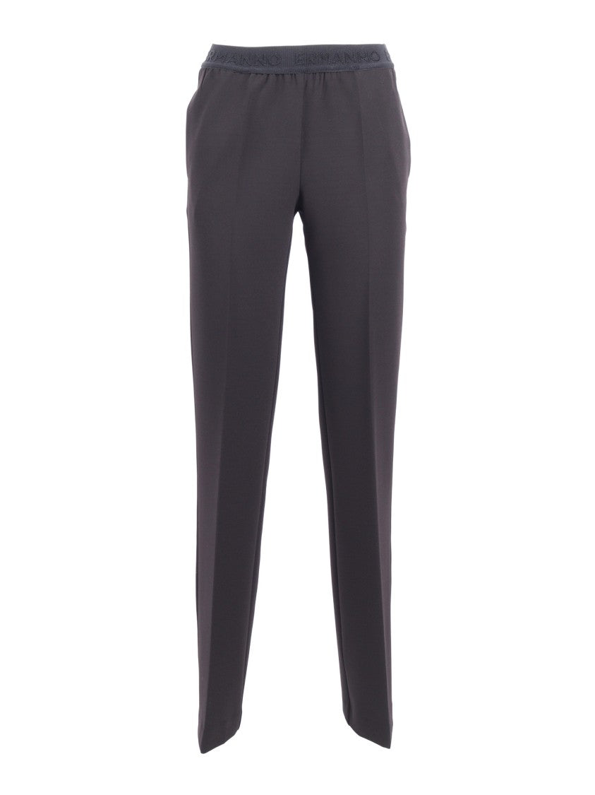 Ermanno Scervino Tailored Pants With Smooth Finish And Refined Silhouette