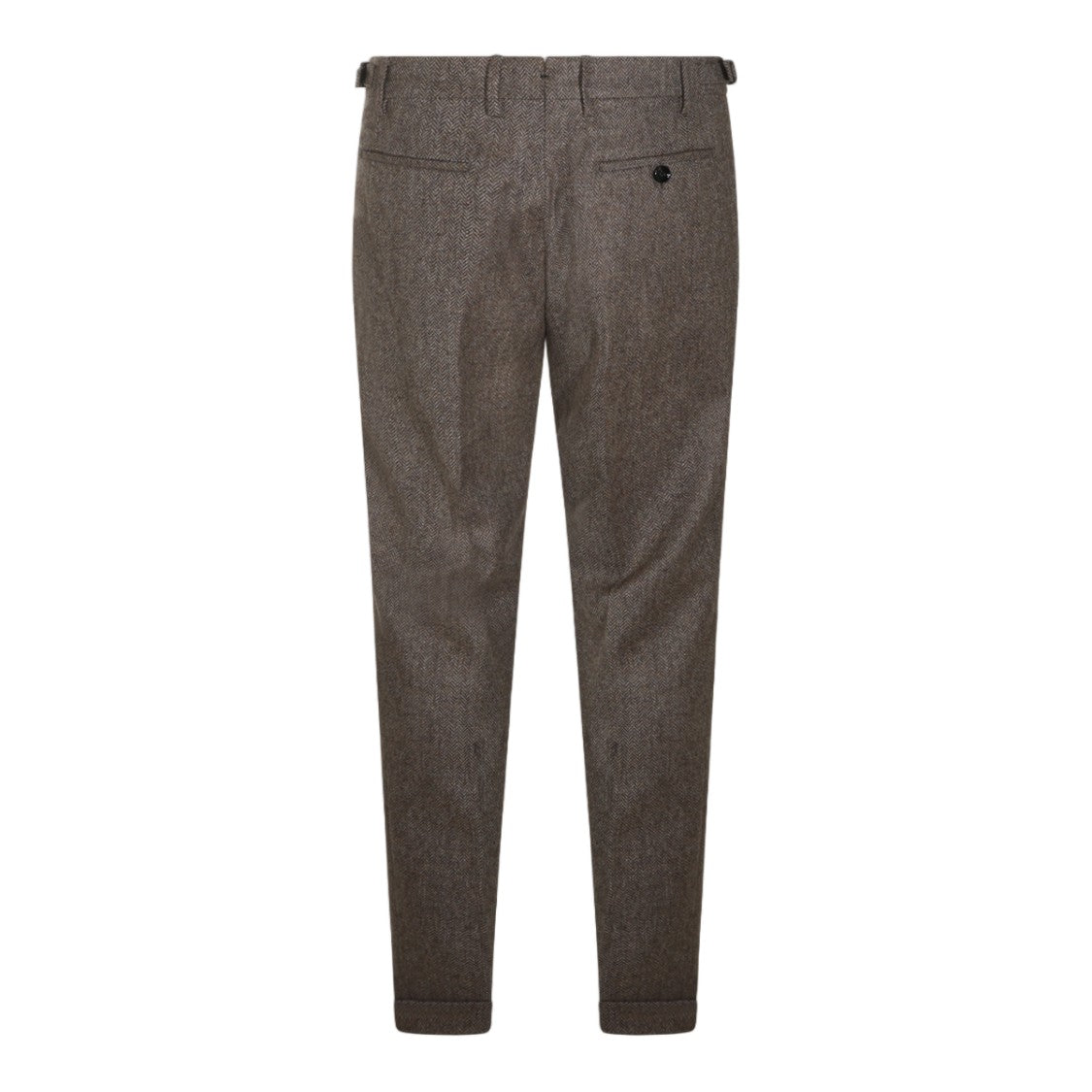 Berwich Herringbone Tailored Straight-Leg Pants