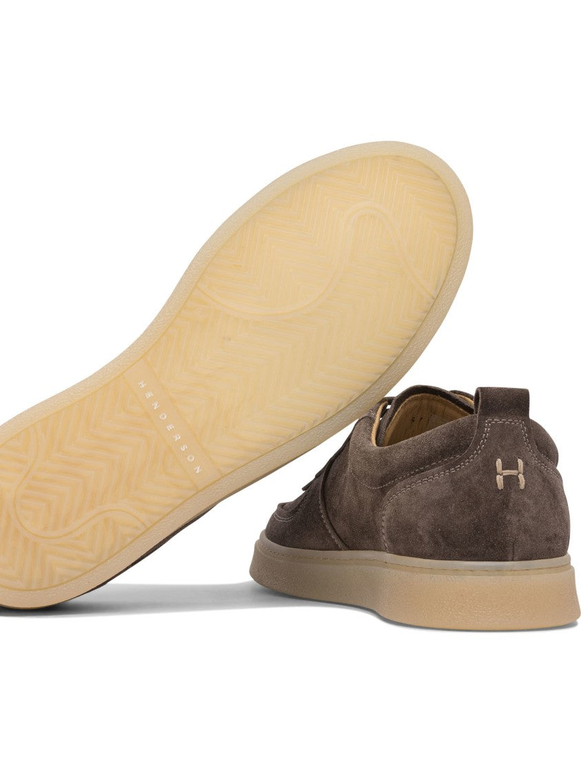 Henderson Baracco Brown Suede Slip-On Sneakers