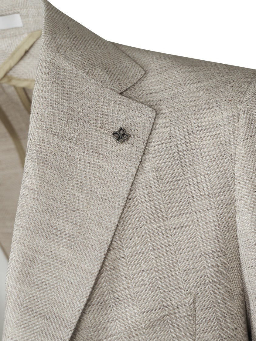 Tagliatore Tailored Jacket With Notch Lapel