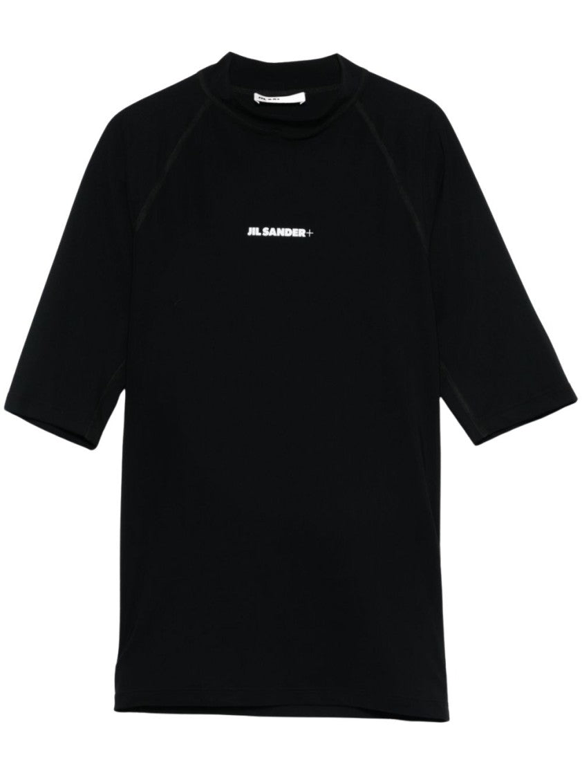 Jil Sander Fitted Short-Sleeved Black T-Shirt