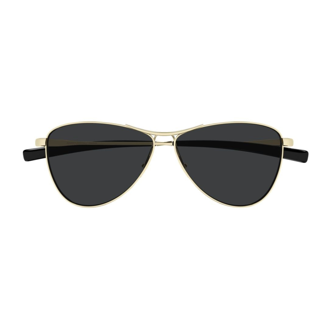 Saint Laurent Gold Sl 831 Vesper Metal Aviator Sunglasses