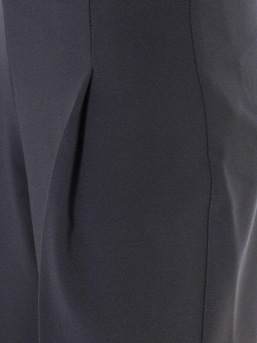 Elisabetta Franchi Black Jumpsuit With Sheer Detailing