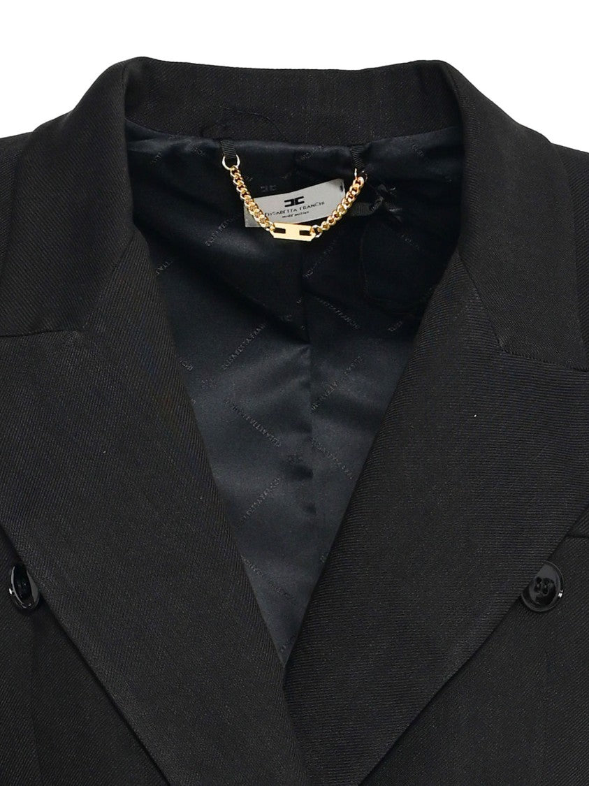 Elisabetta Franchi Double-Breasted Tailored Blazer