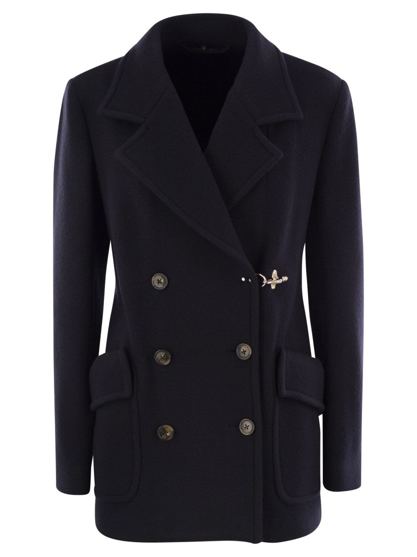 Fay Wool And Cashmere Peacoat