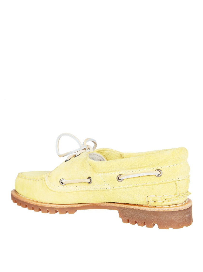 Timberland Yellow Moccasin Stitching Boat Shoes