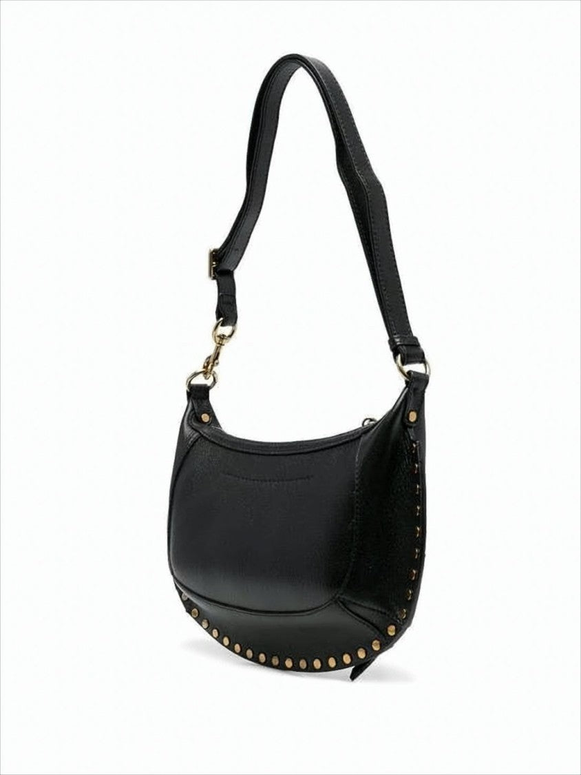 Isabel Marant Curved Black Shoulder Bag With Adjustable Strap