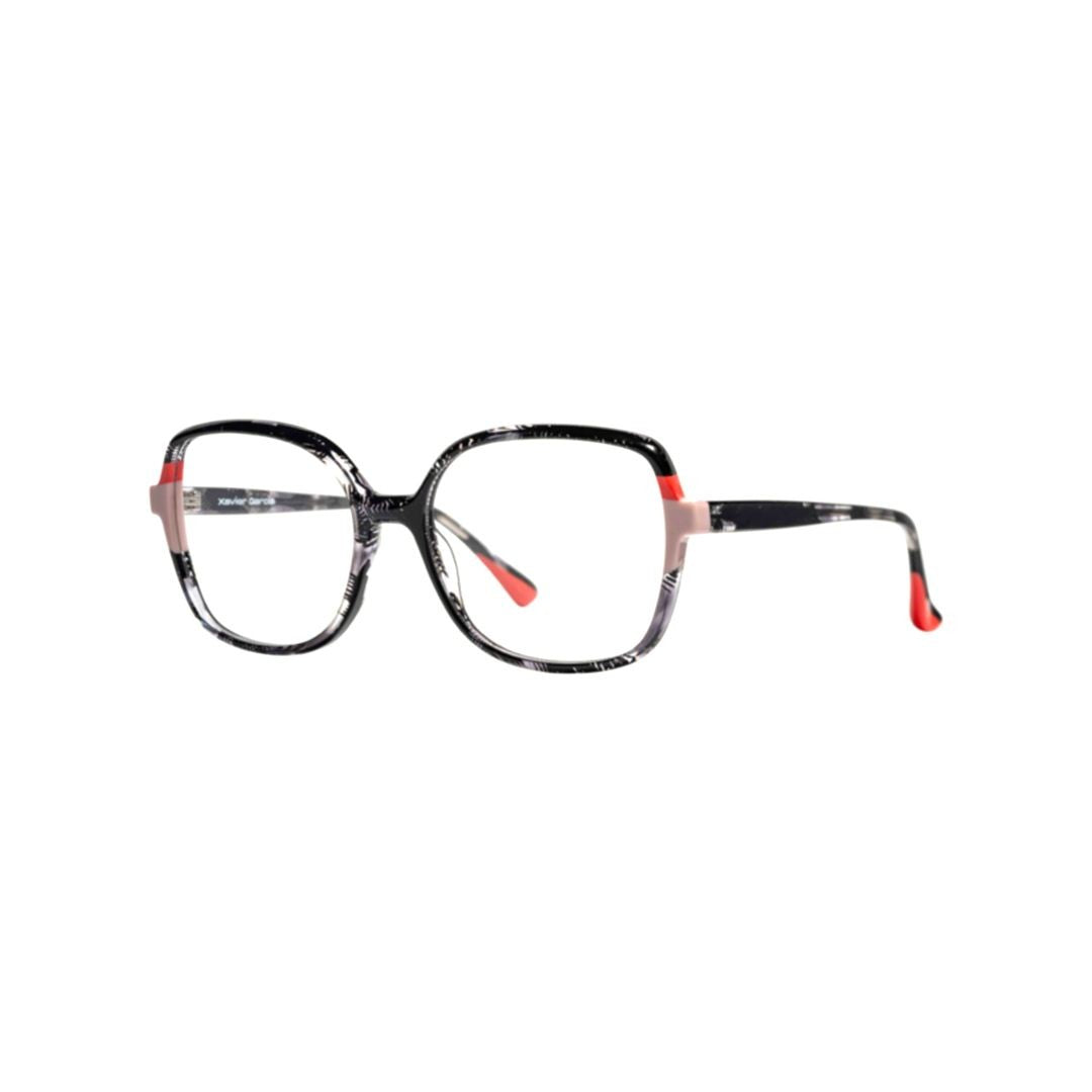 Xavier Garcia Design Amur C-1 Square Frame Eyeglasses With Marbled Acetate