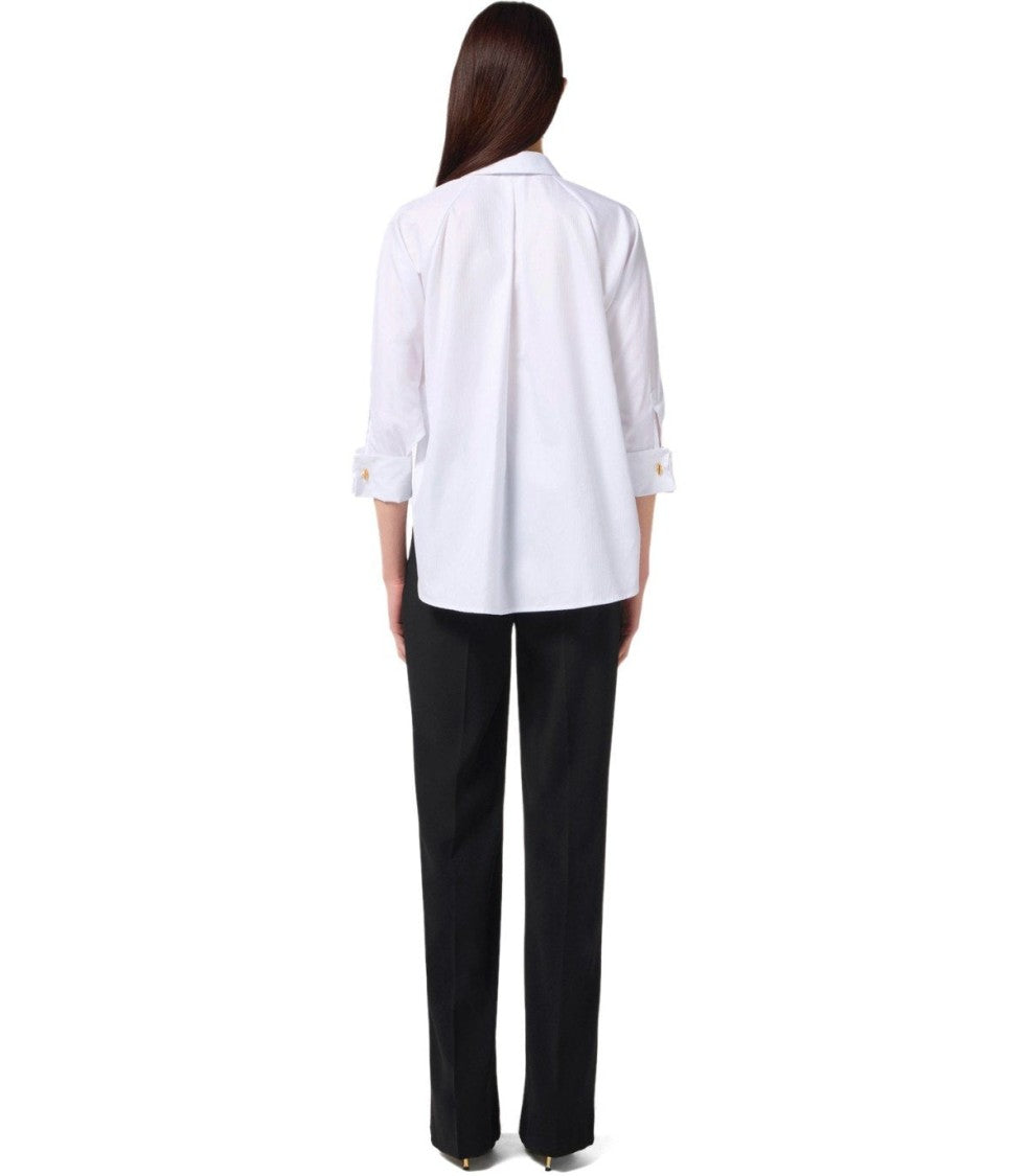 Elisabetta Franchi Bicolor Jumpsuit With Necktie