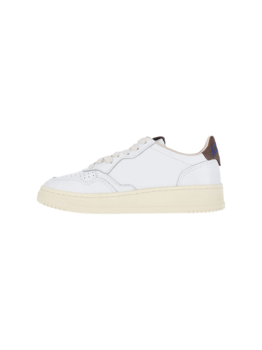 Autry Low-Top Leather Sneakers With Round Toe