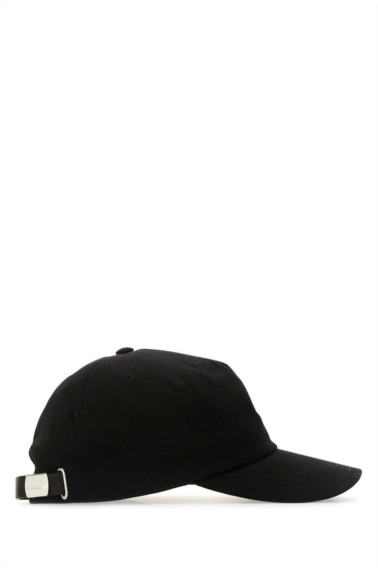 Alexander Mcqueen Black Gabardine Baseball Cap