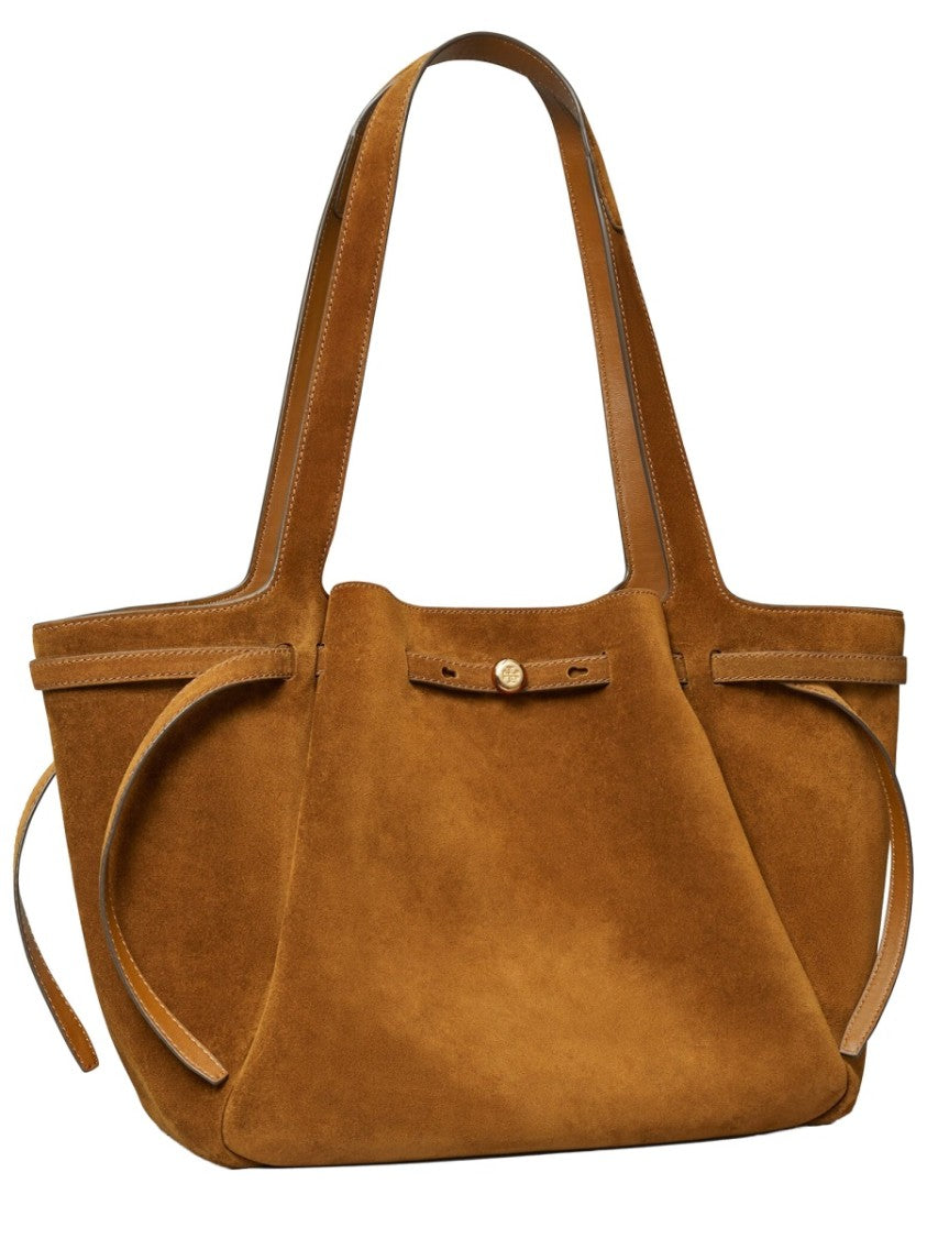 Tory Burch Romy Bovine Suede Structured Tote Bag