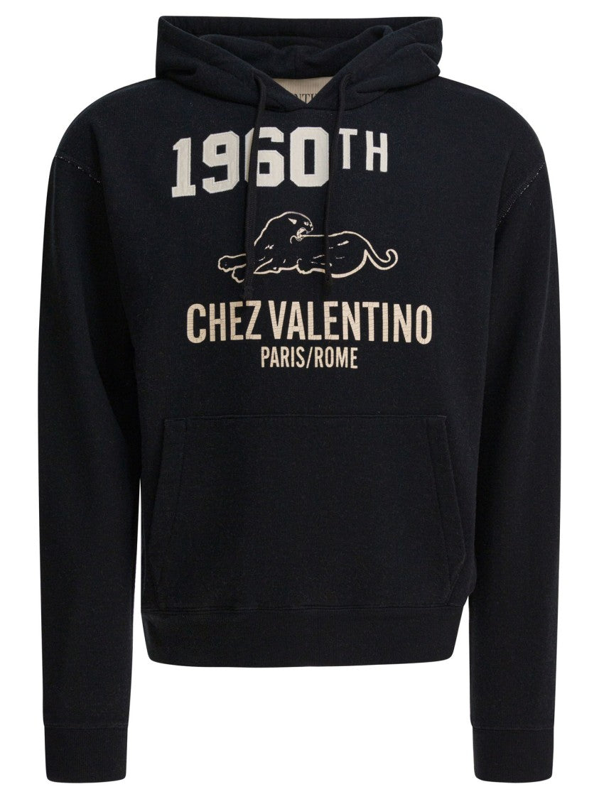 Valentino Cotton Fabric Sweatshirt With Comfortable Fit