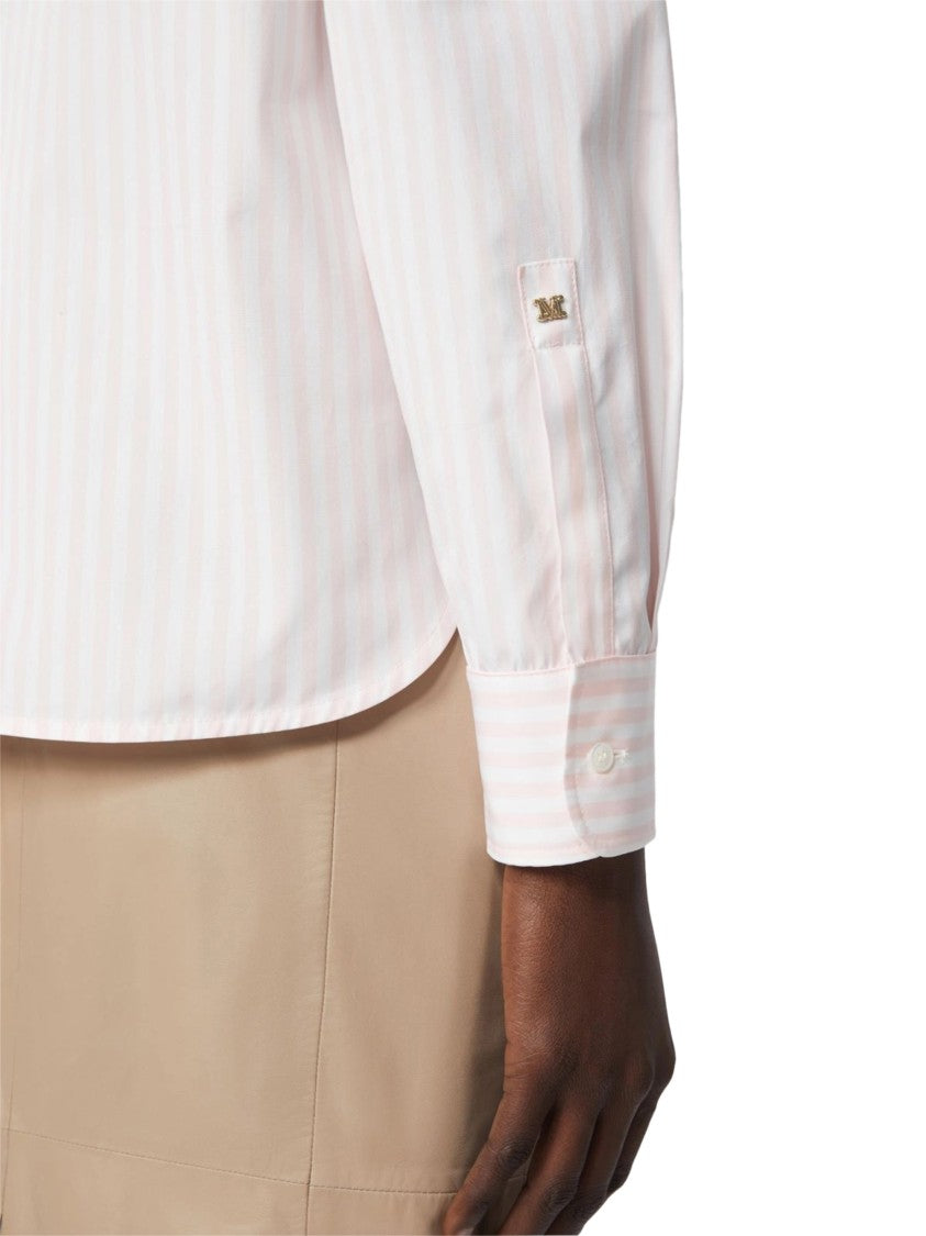 Max Mara Subtle Striped Shirt With Classic Collar