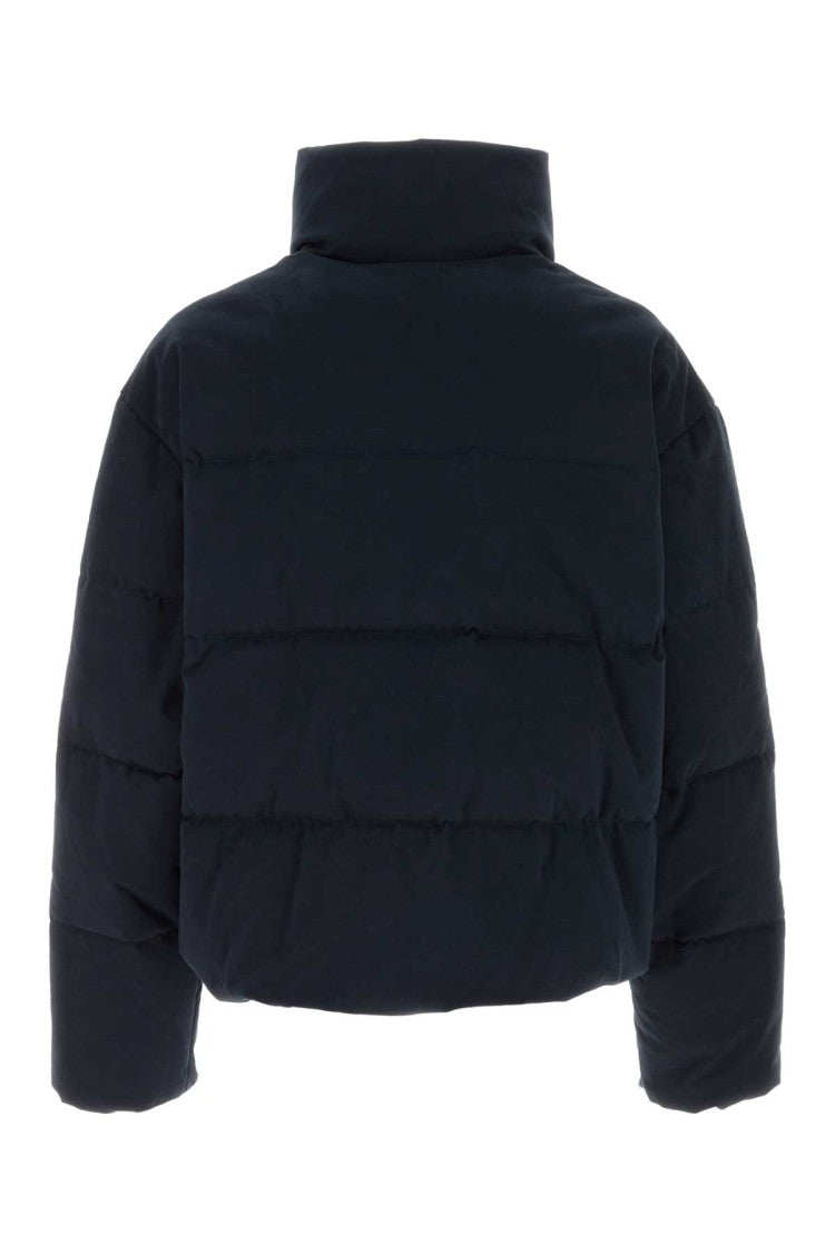 Dsquared2 Navy Blue Stretch Cotton Down Jacket