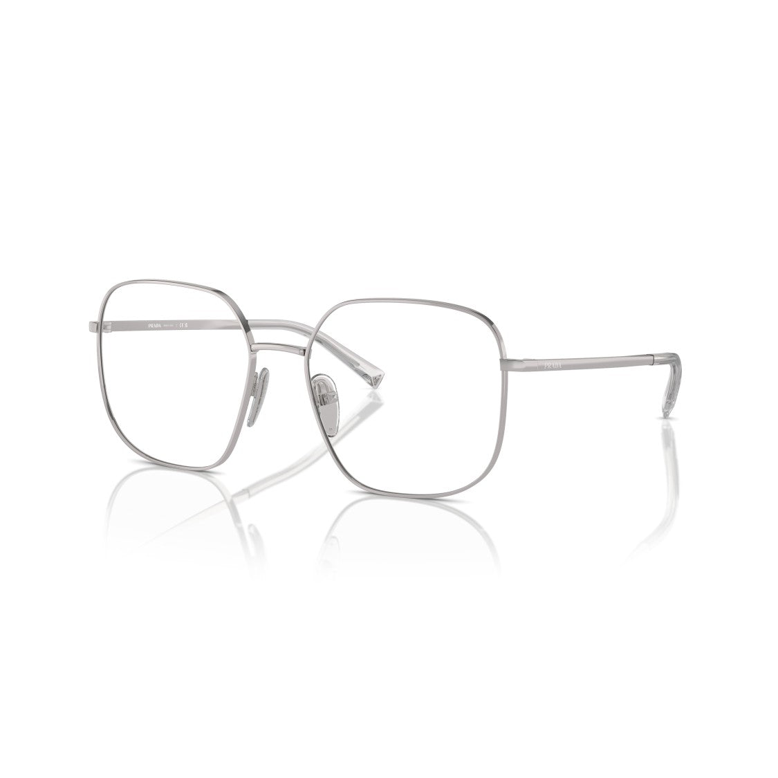 Prada 0Pr A59v Square Metal Frame Eyeglasses