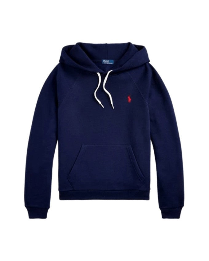 Polo Ralph Lauren Fitted Sweatshirt In Cruise Navy With Embroidered Pony