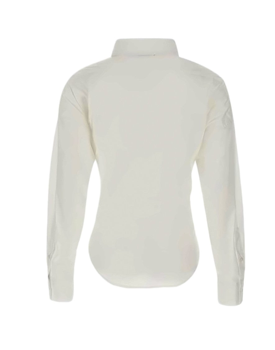 Diesel Asymmetrical Wrap Blouse With Structured Collar