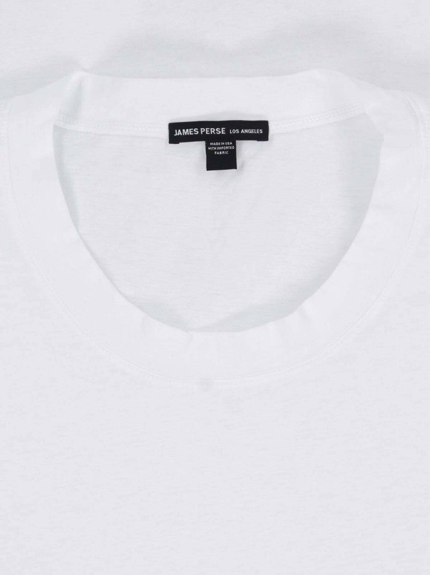 James Perse White Cotton Classic Long-Sleeve T-Shirt