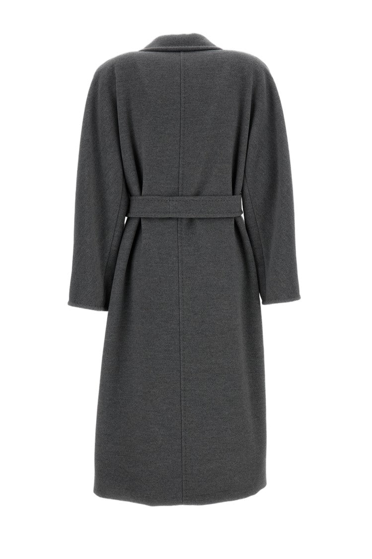 Max Mara Grey Madame Wool And Cashmere Coat