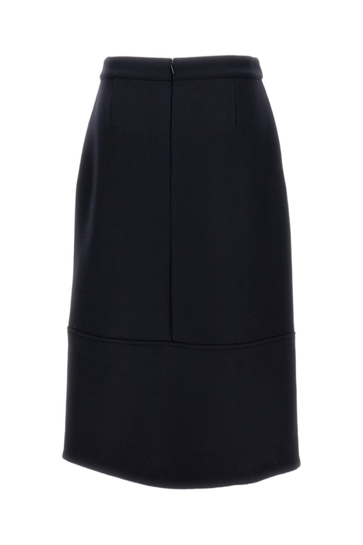 Plan C Multicolor Sequin Embroidery Wool Blend Mini Skirt