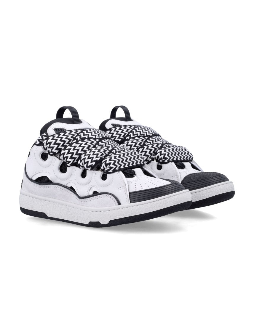 Lanvin Low-Top Sneakers With Oversized Black And White Laces