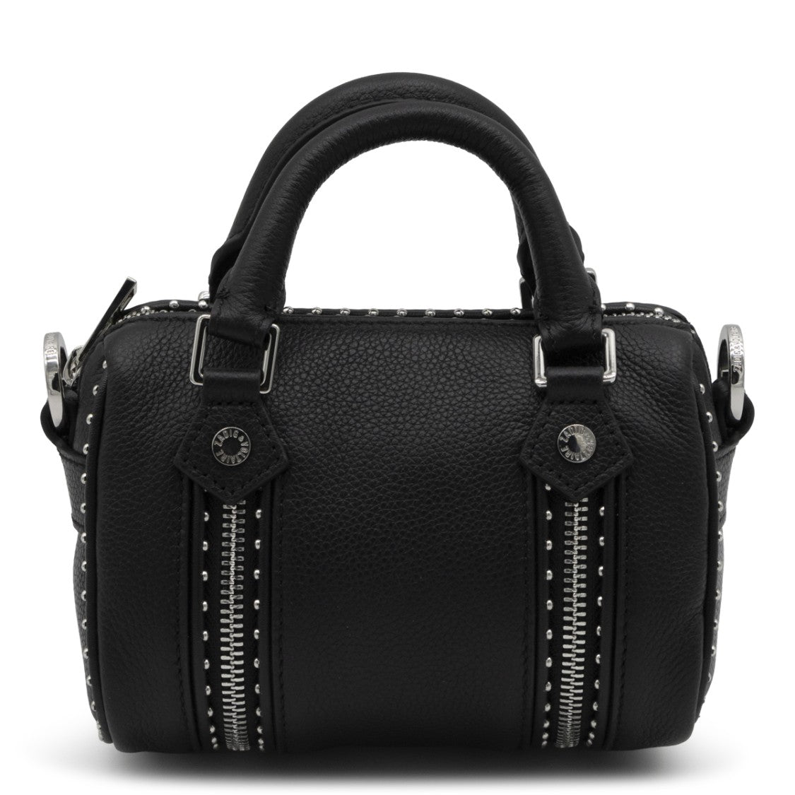 Zadig & Voltaire Compact Black Handbag With Textured Surface