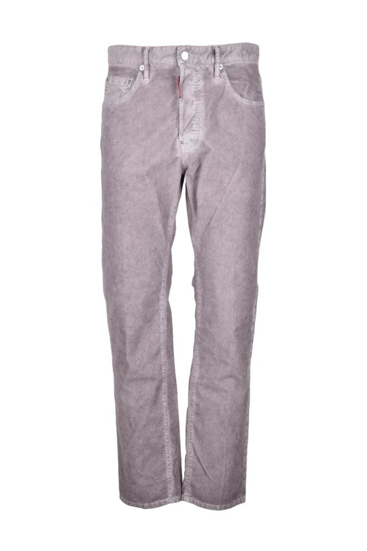 Dsquared2 642 Velvet Trousers - Grey