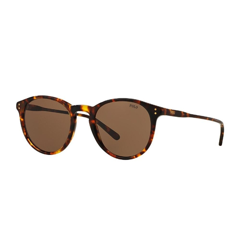 Polo Ralph Lauren Ph4110 Acetate Sunglasses With Rounded Havana Frame
