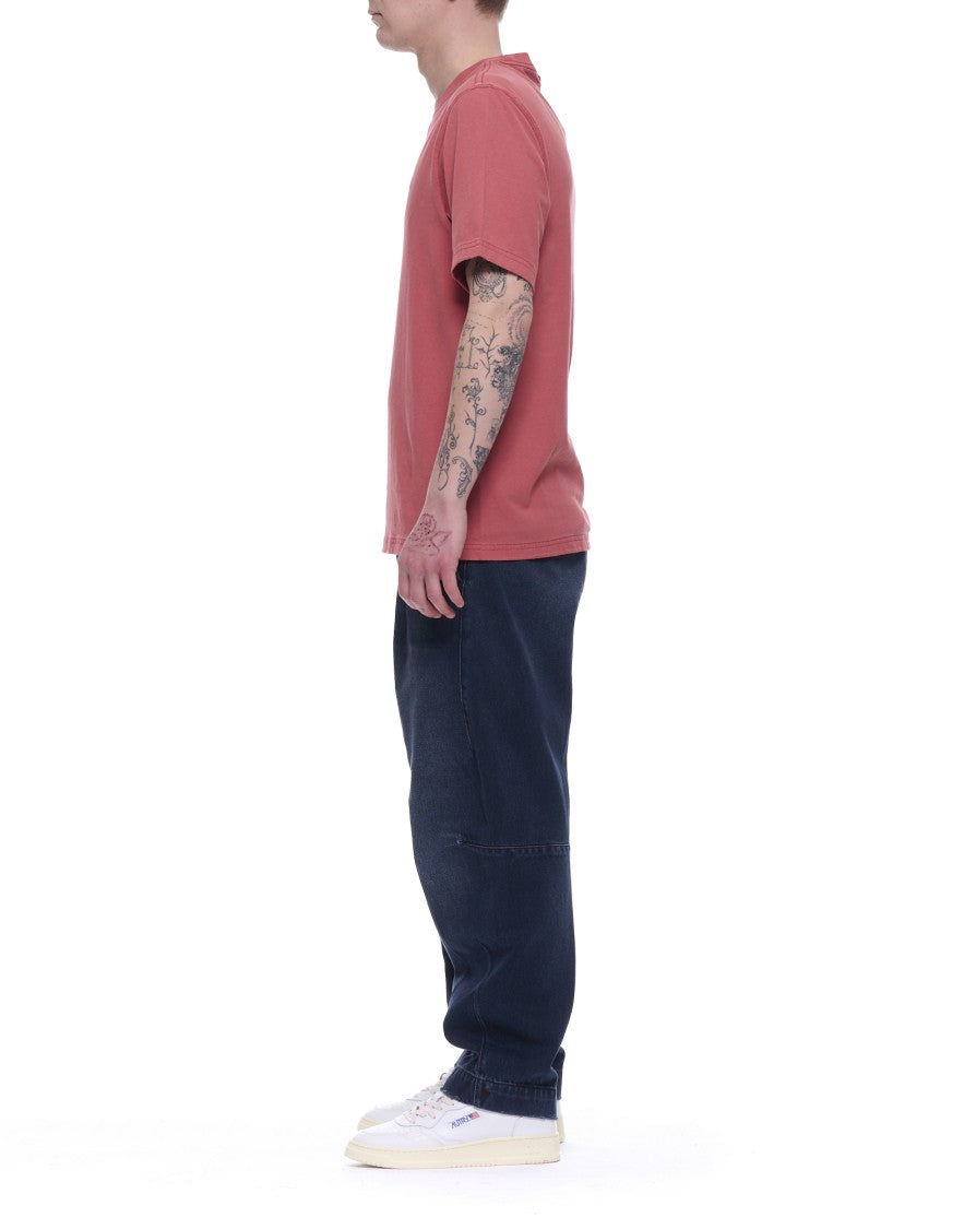 Nine In The Morning Dark Blue Cotton Regular Fit Trousers