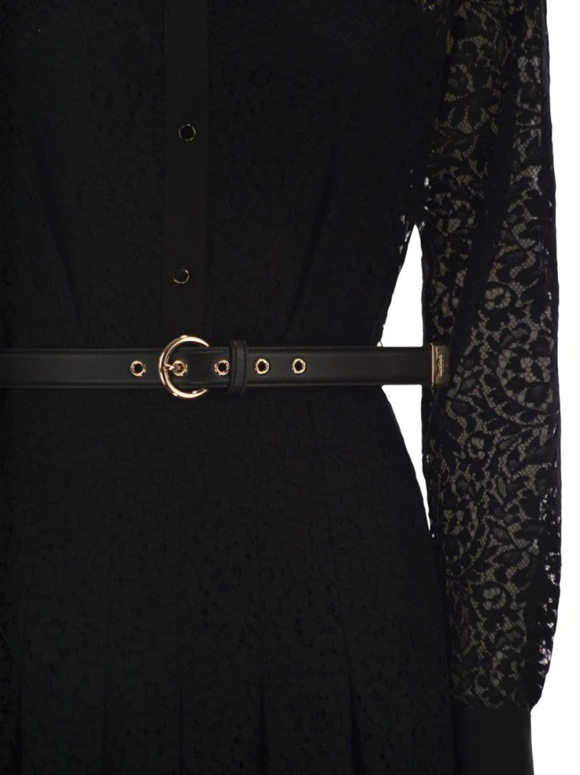 Max Mara Calf-Length Pleated Dress