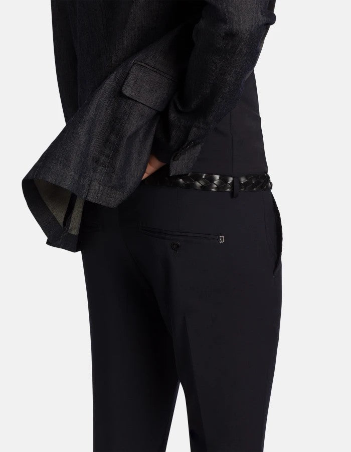 Dondup Slim-Fit Black Jeans With Mid-Rise Waist