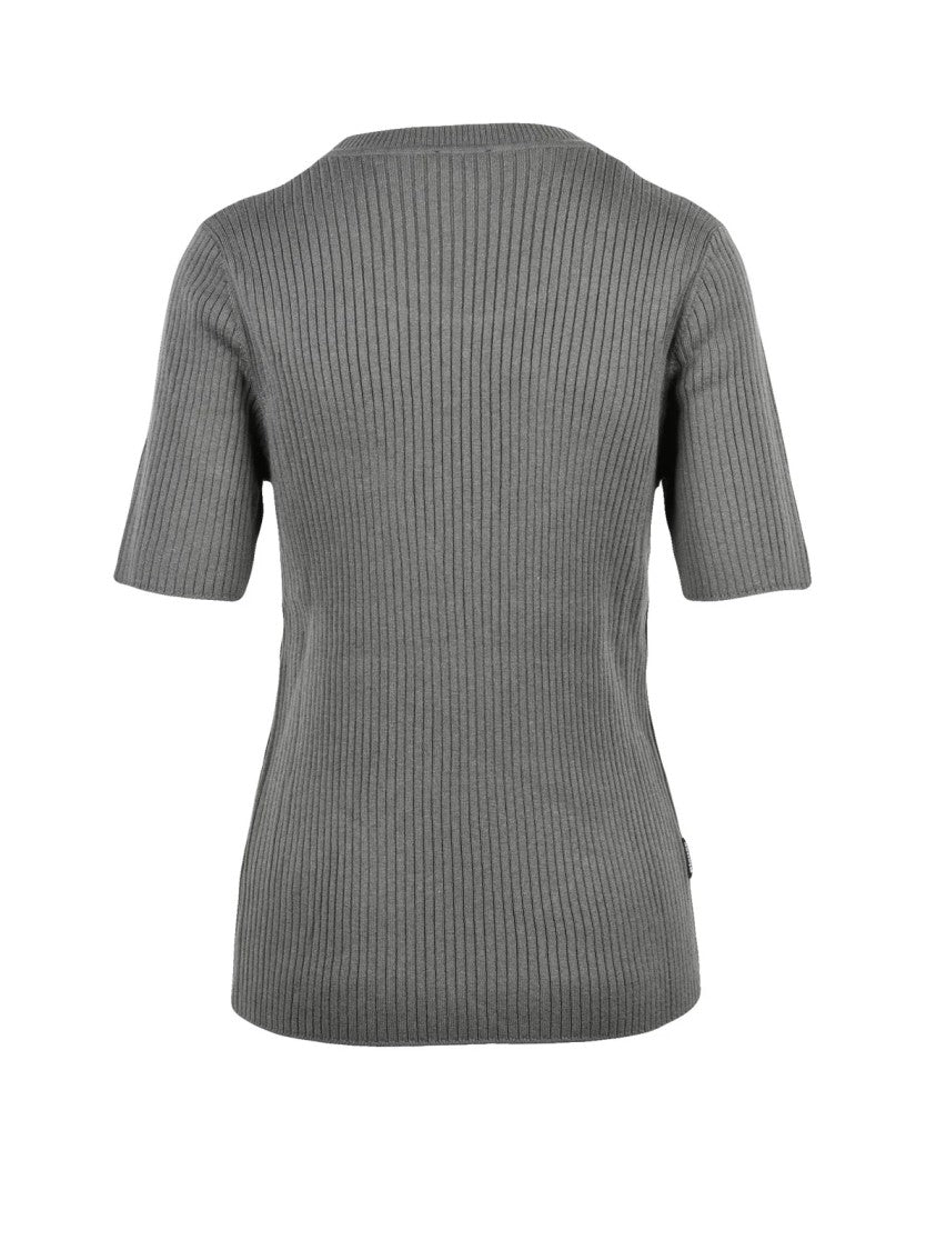 Blauer Ribbed Under-Jacket Knit In Soft Sage
