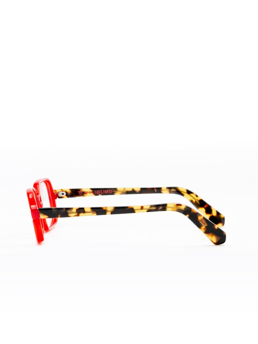 Moli@Limo Rectangular Multicolor Optical Frames With Tortoiseshell Temples
