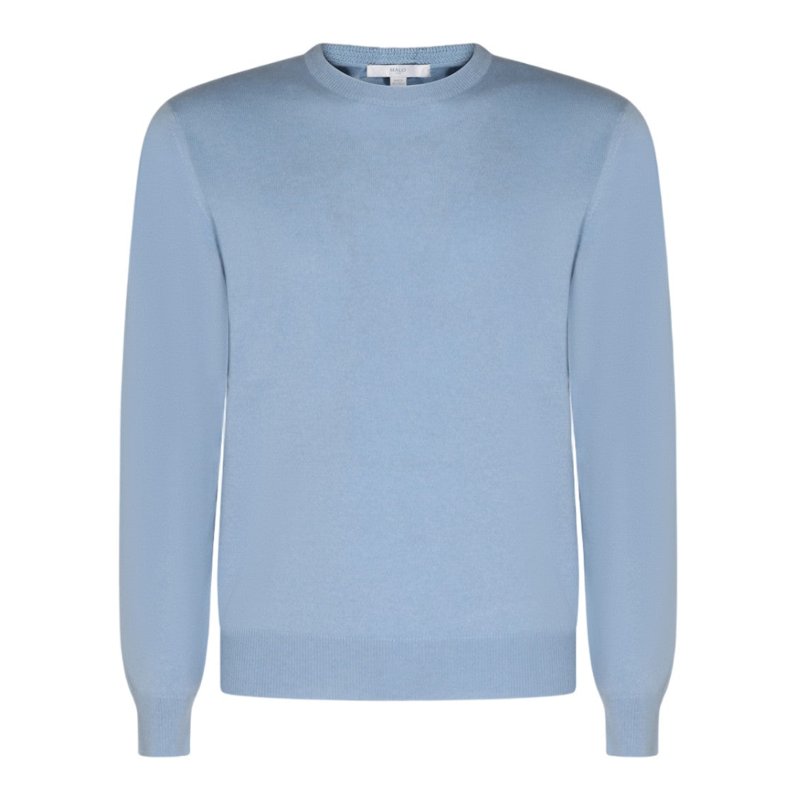 Malo Crew Neck Sweater With Ribbed Cuffs