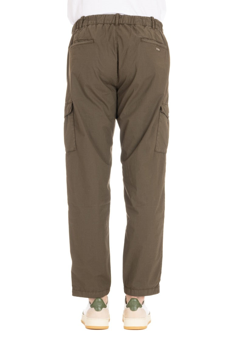 Herno Cotton Poplin Cargo Trousers