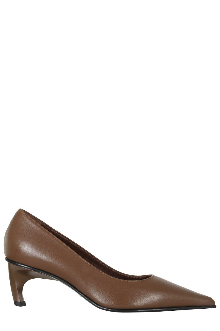 Giampaolo Viozzi Nappa Leather Block-Heel Pumps
