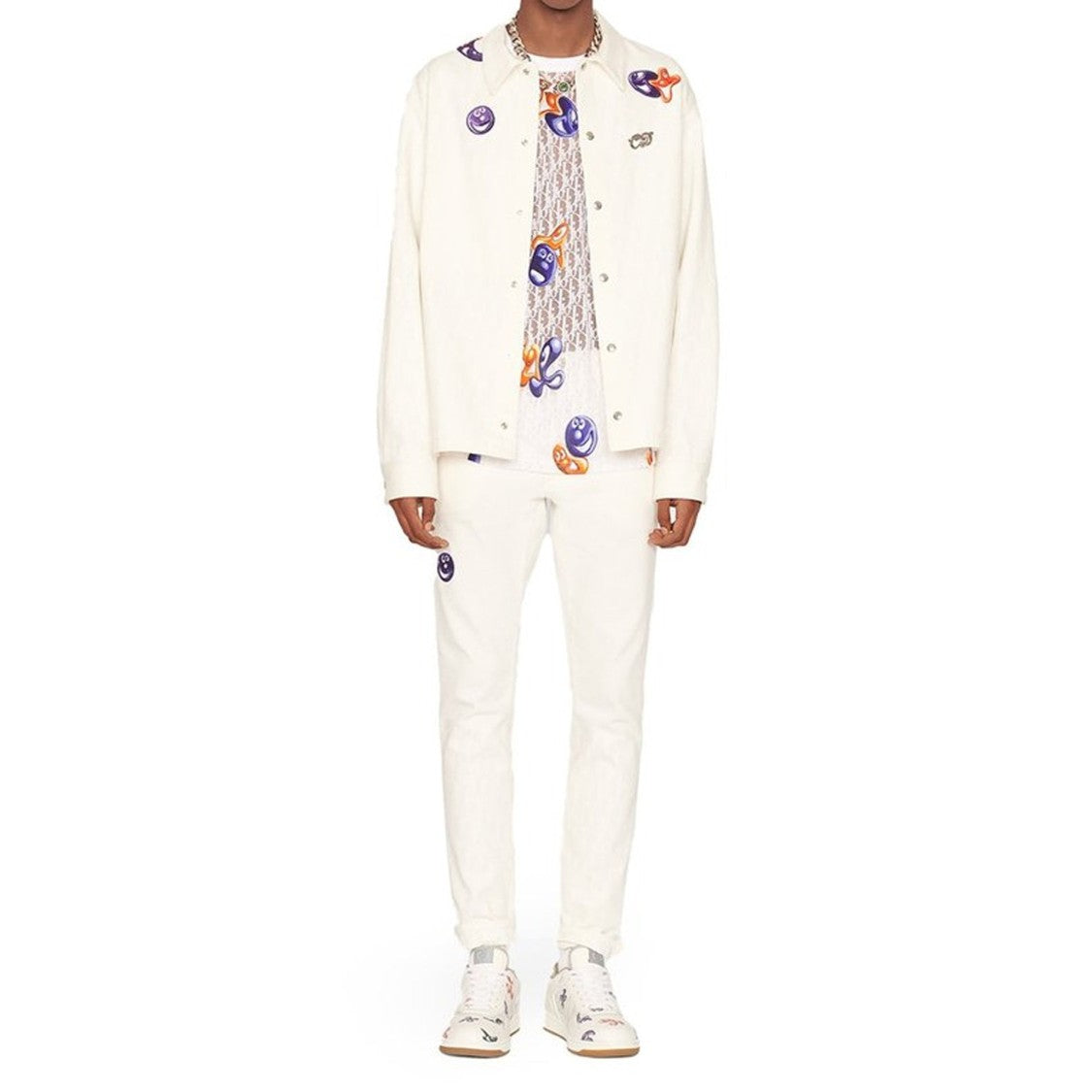 Dior Kennyscharf Patches Jeans