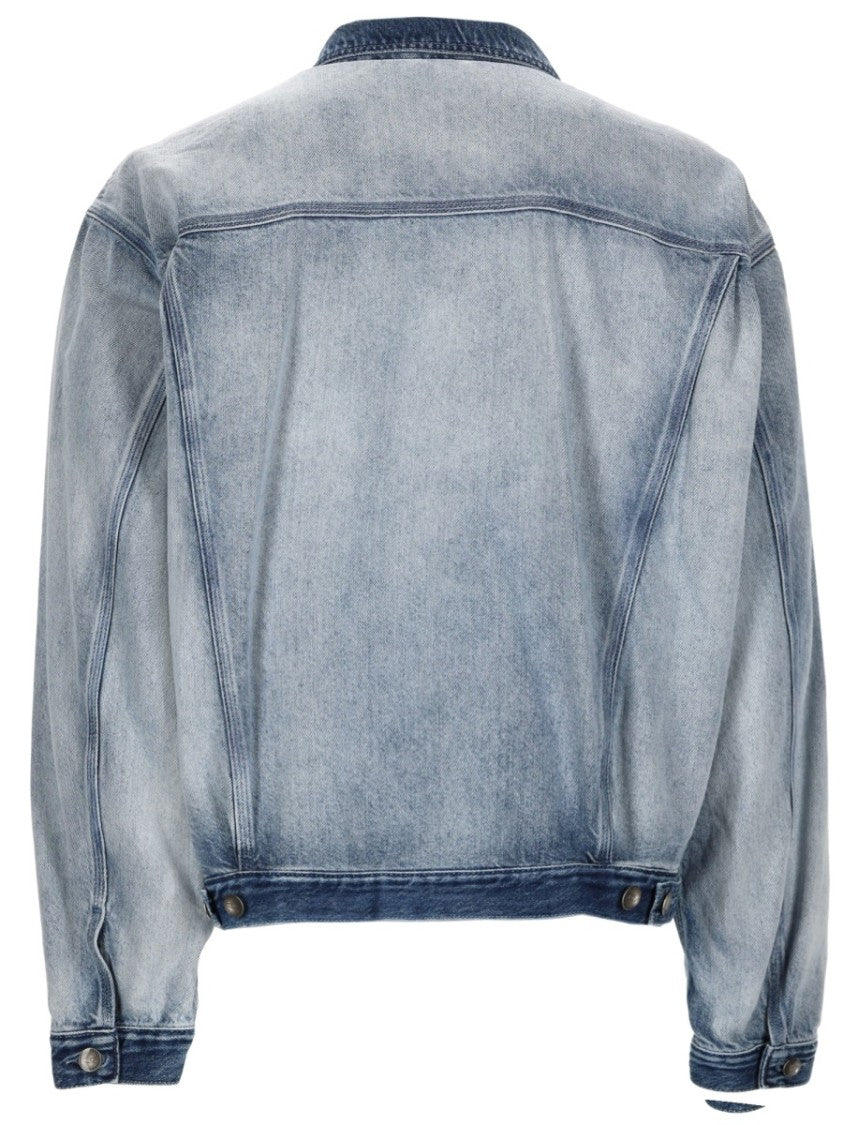 Diesel D-Denver-Fsi1 Cropped Denim Jacket