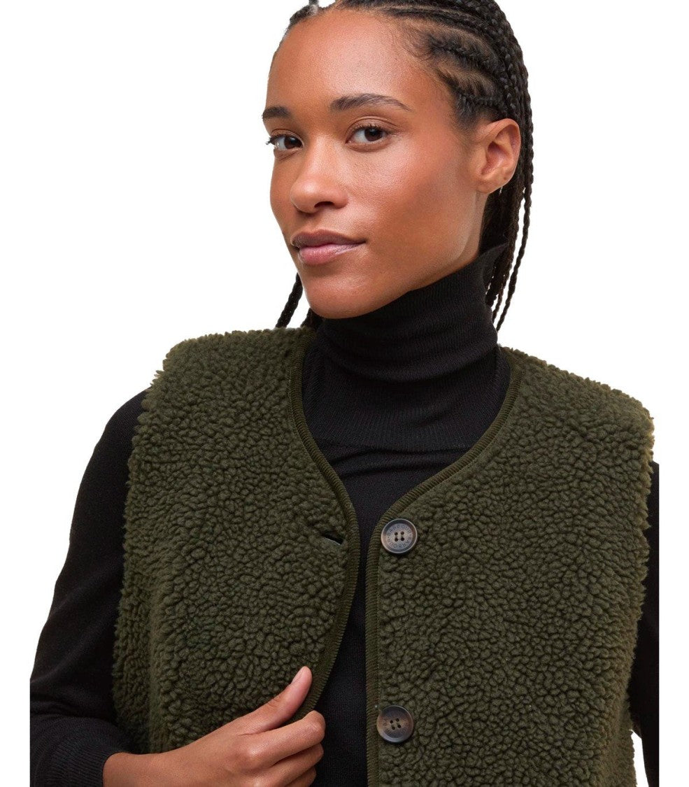 Barbour Luciana Fleece Green Vest