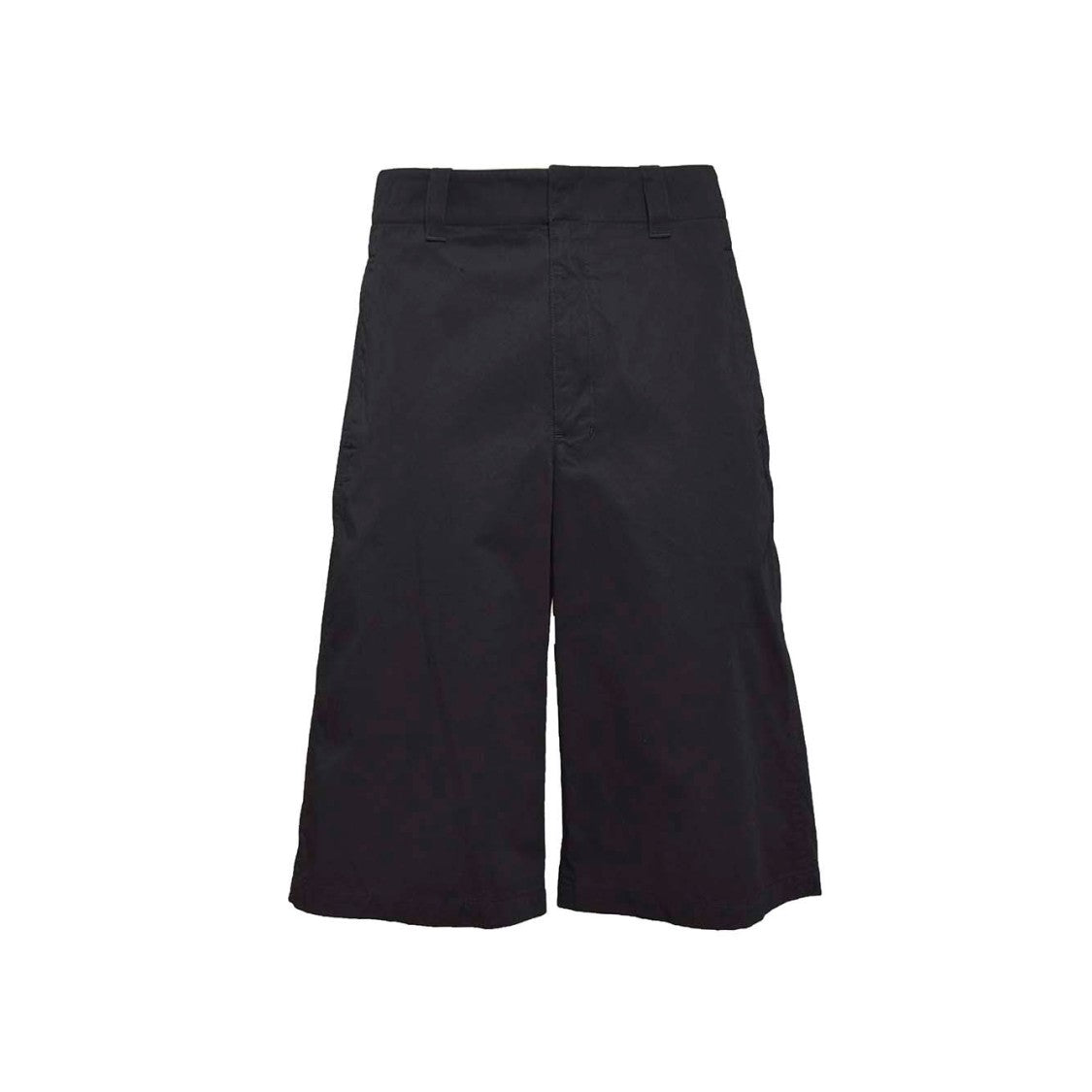 Lemaire Maxi Bermuda In Black Cotton Lemaire