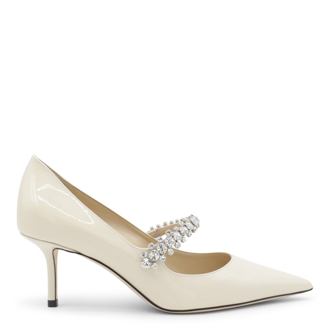 Jimmy Choo White Leather Pumps
