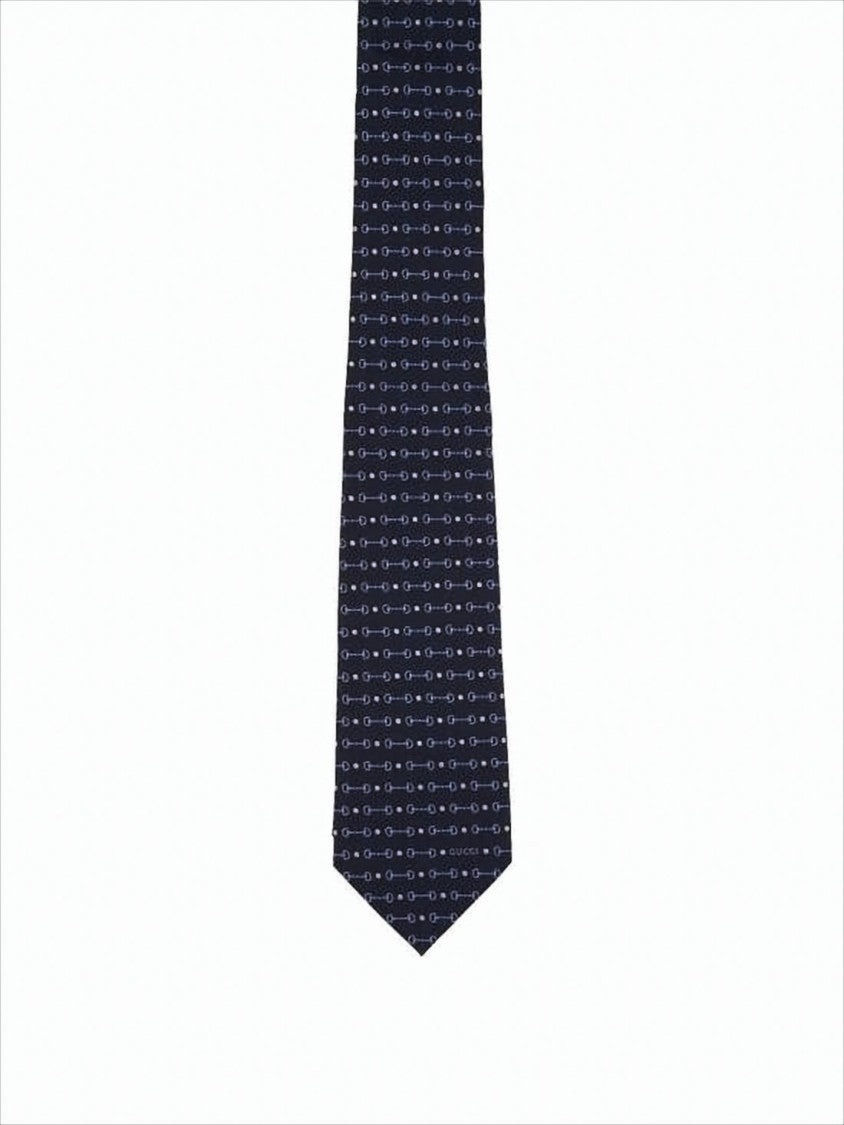 Gucci Silk Tie With Geometric Pattern