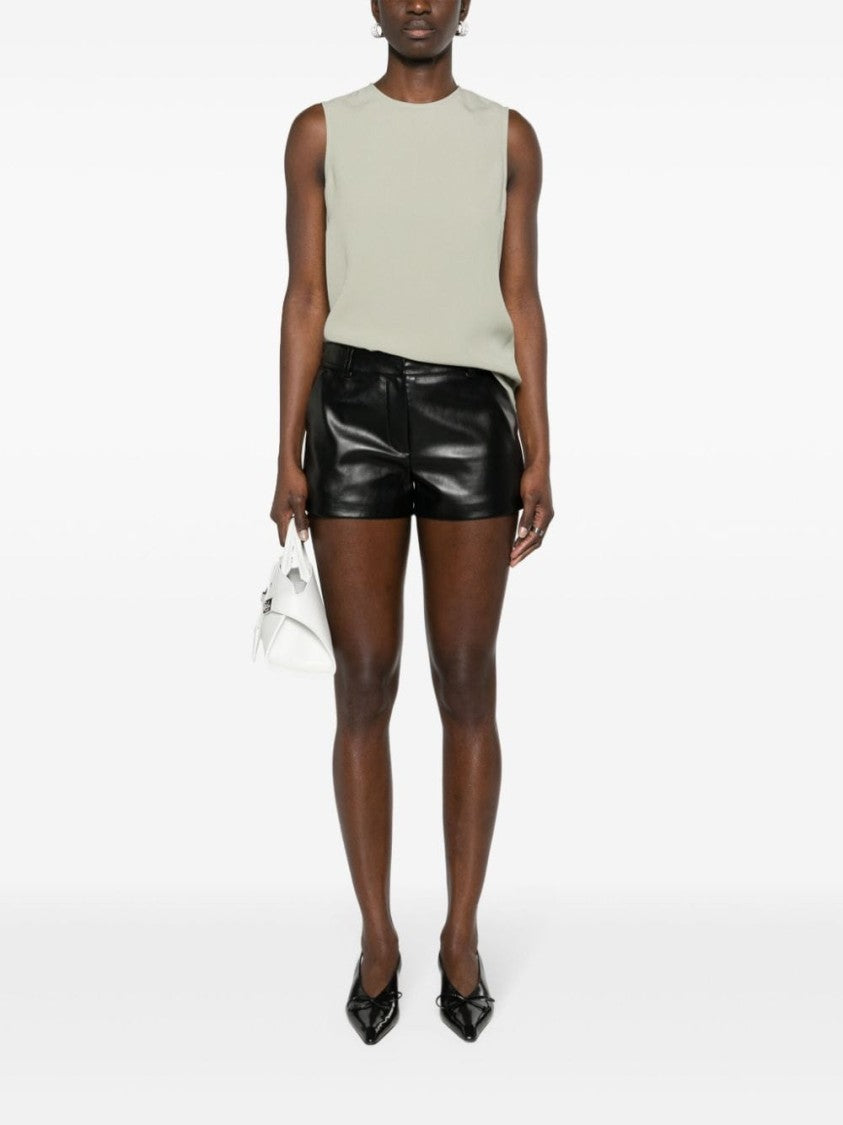 Ami Paris Sage Green Cady Texture Top